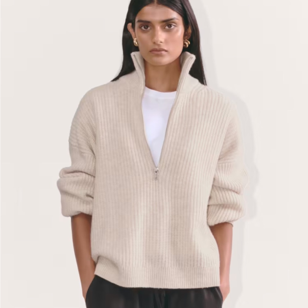 Everlane Half-Zip Sweater in Luxe Merino